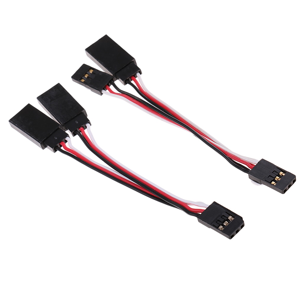 2 In 1 Rc Servo Adapter Kabel Kabelboom Y-Vorm Jr 80Mm Voor Futaba