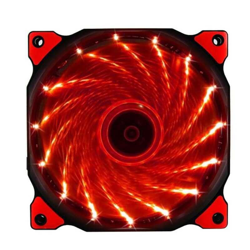 Silent CPU Cooler Air Cooling Anti-shock LED Light Hydraulic Bearing Heat Dissipation Fan: B