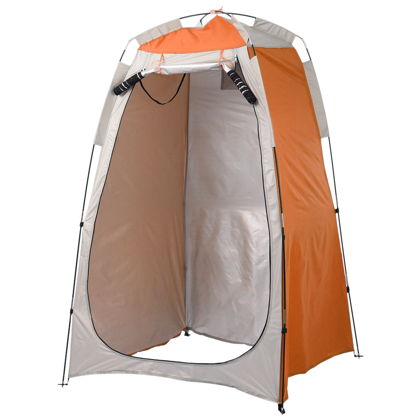 Tente de plage Portable, bain à langer, cabine de toilette, douche d&#39;extérieur, abri contre le soleil et la pluie, pour Camping et voyage: Orange
