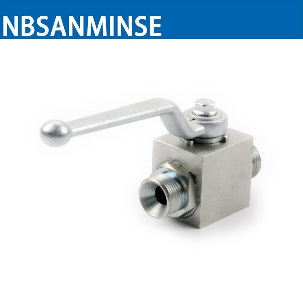 Hydraulic ball valve high pressure Russia standard thread Industry Manual 2 way Valve carbon steel NBSANMINSE