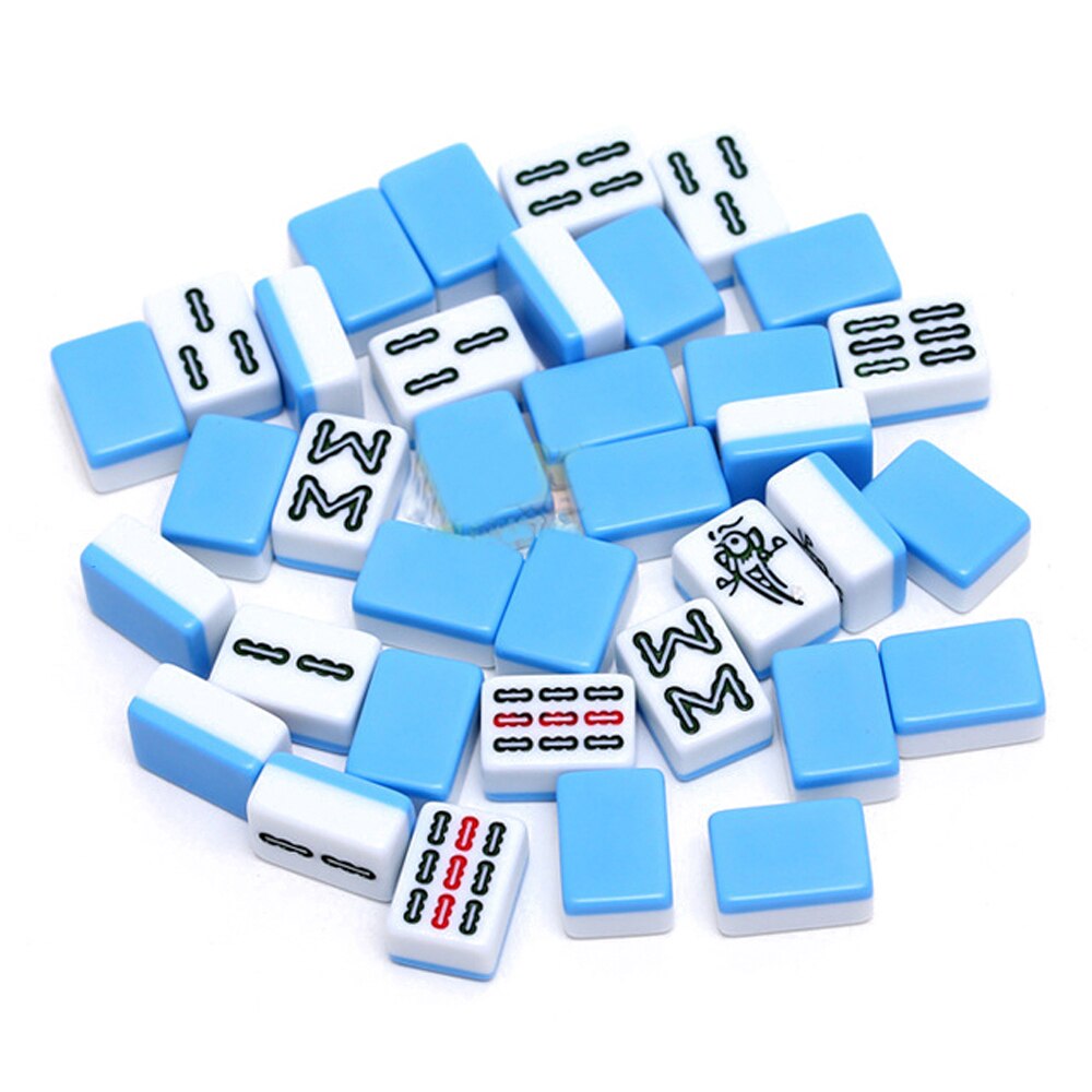 24Mm Draagbare Mini Mahjong Set Reizen Traditionele Chinese Game Indoor Entertainment Accessoires