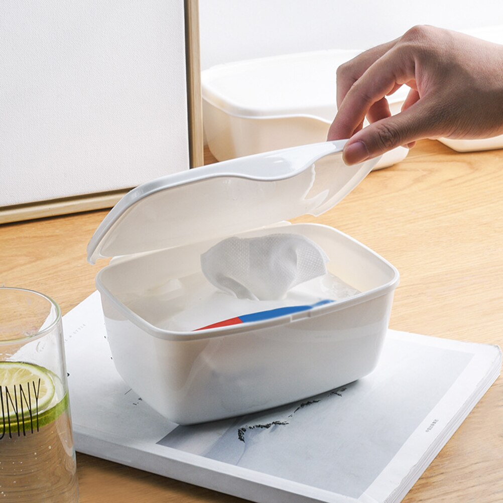 Doekjes opbergdoos babydoekjes dispenser babydoekjes etui met deksel voor auto thuis kantoor