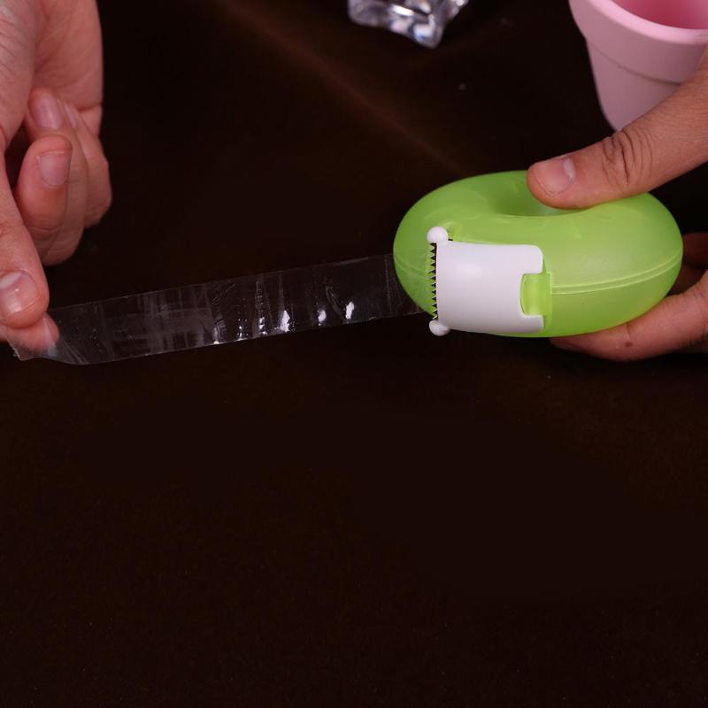 ALLOYSEED Portable Donut Tape Dispenser Invisible Tape Cutter Holder Stand Student School Office Stationery Supplies