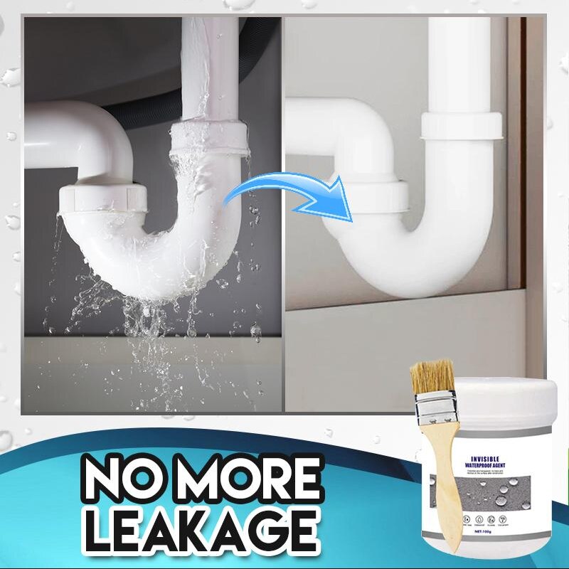 WELLFIX – AGENT ANTI-fuite étanche, pâte transparente, mastic, forte colle, mur de toit, salle de bains, toilettes, Agent de réparation 30/100/300g