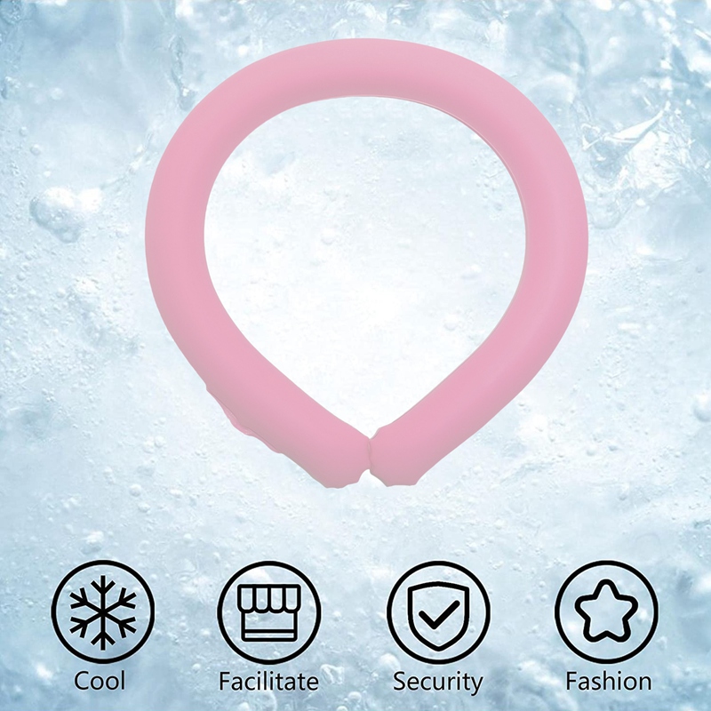 Summer Neck Cooling Ring Neck Cooler Ice Pack,Neck Cooling Ring Summer Heatstroke Prevention Ice Cushion Tube