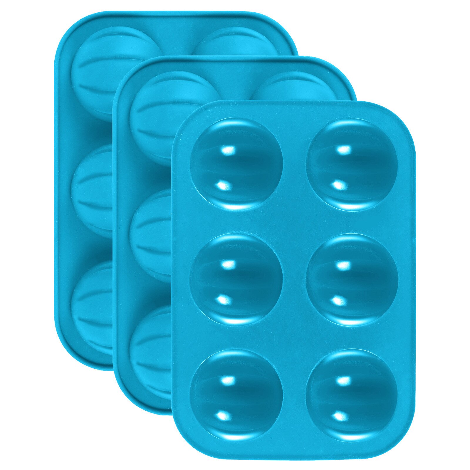 3pc diy cake bakvormen siliconen 3d pompoen strepen vorm chocolade cake koek bakvorm bakvorm patisserie mal siliconen: C -3 stuks