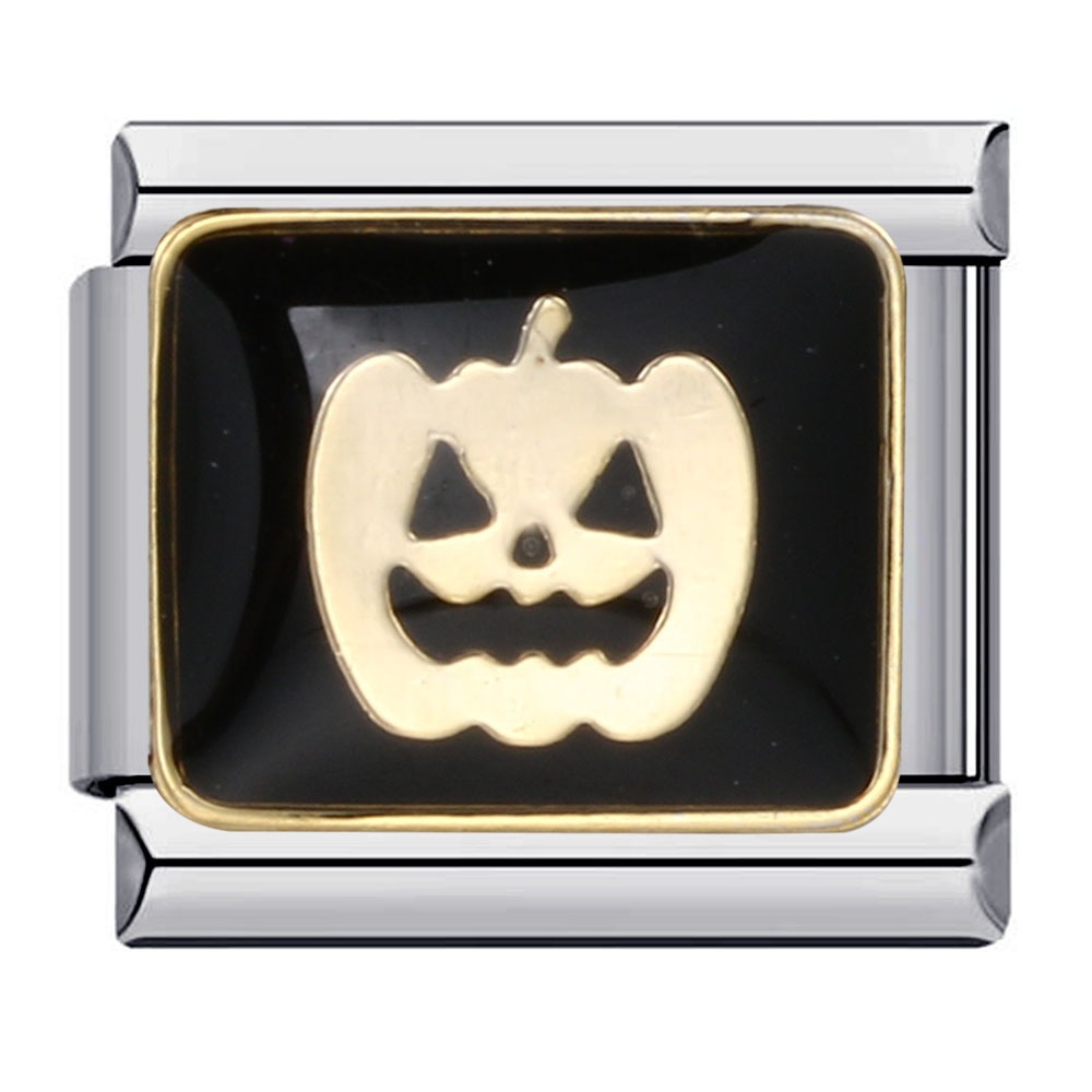 Europa og usa halloween populær rustfri stål ledblok håndkæde dryp olie anderledes mørkt mønster armbånd mand kvinder