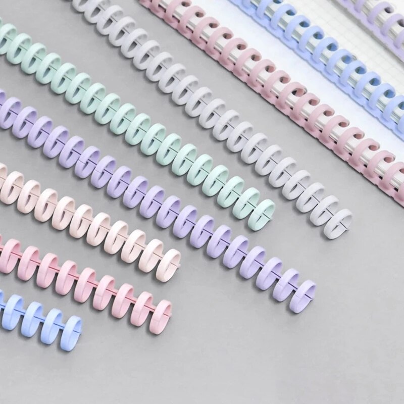 10 Pcs 30 Holes Loose-leaf Binder Circles Ring Paper Book Scrapbook Album Binder Spiral A4 Notebook Binding Clips