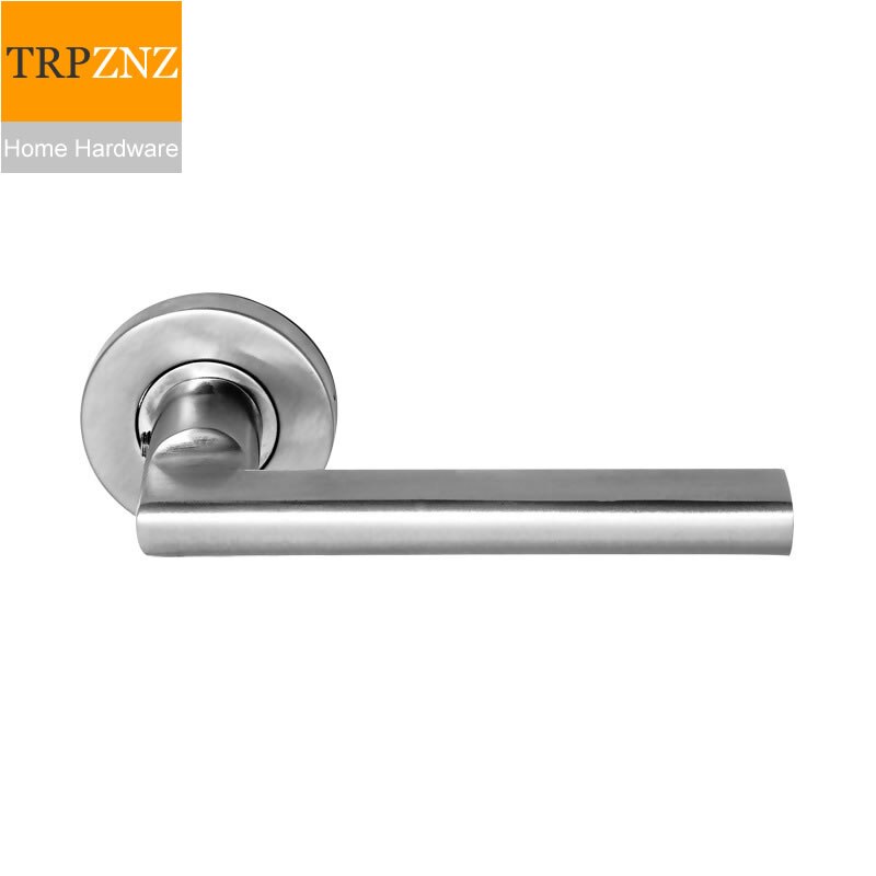 Factory direct sales, 304 stainless steel, precision casting, solid door handle, 60*125mm, fire door lock handle