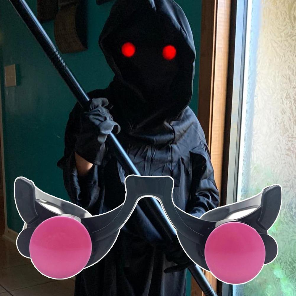Óculos luminosos LED Glow para crianças, Olhos vermelhos engraçados, Halloween Clown Cosplay, Acessórios Anime, Party Prop, Óculos de Carnaval Masquerade