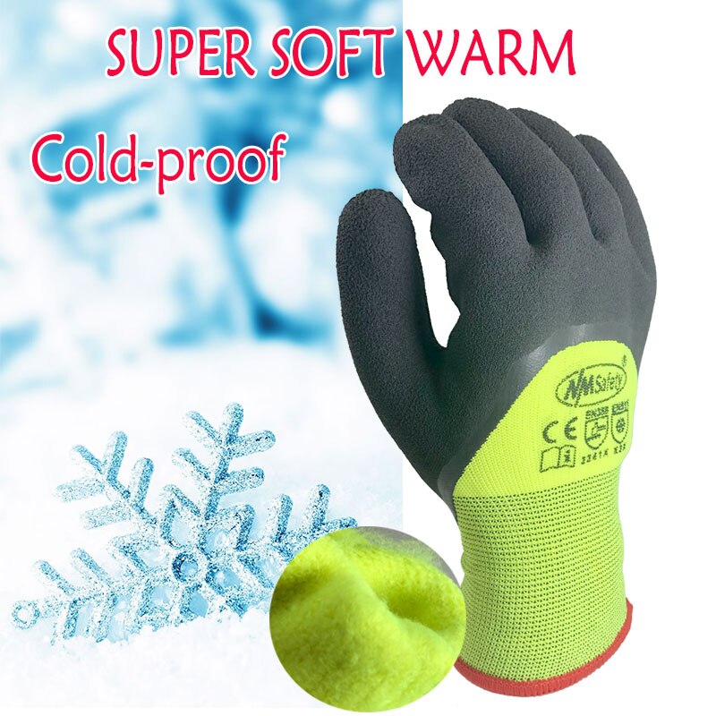 Super Warm Thermische Winter Werk Handschoenen Koude Opslag Anti-Freeze Unisex Slijtage Winddicht Lage Temperatuur Veiligheid Handschoen