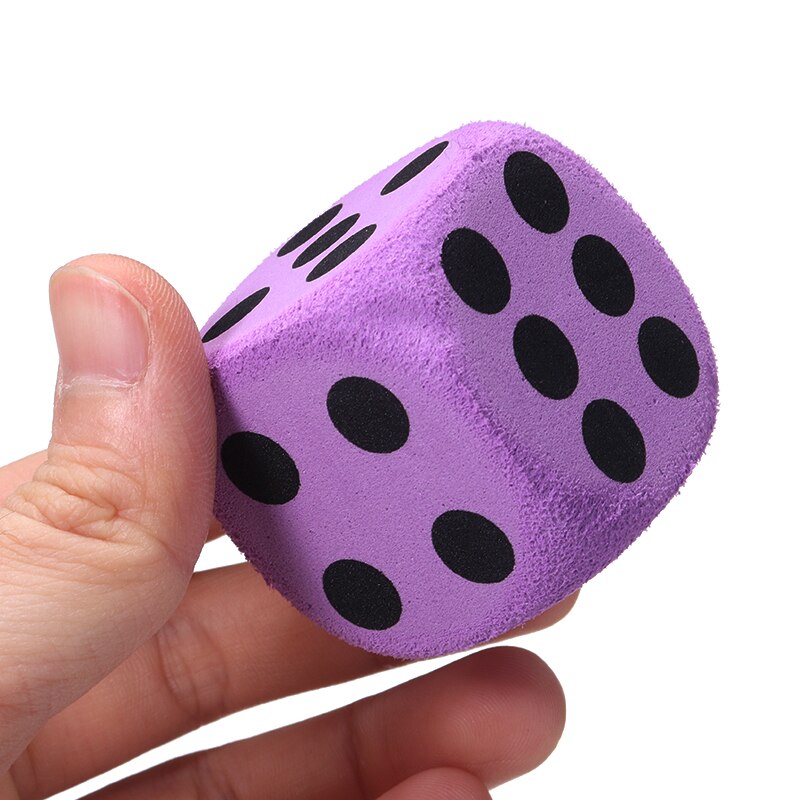 1pcs Sponge Foam Dot Dice Playing Dice for Math Teaching Vent Camping Hiking Playing Dice 3.8*3.8*3.8cm