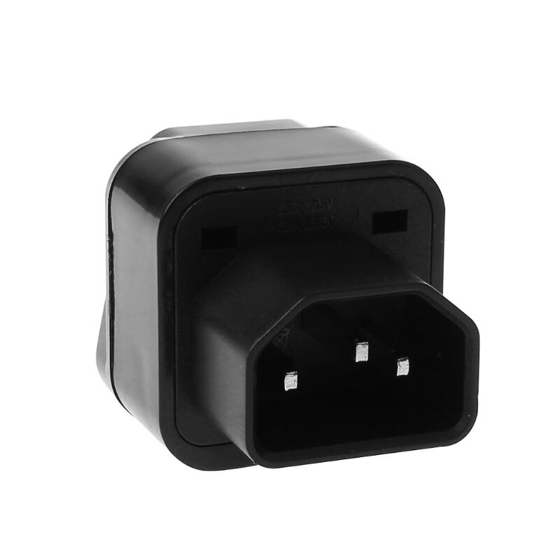 Iec 320 C14 Om Universele Vrouwelijke Power Adapter Ac Power Plug Connector Zwart