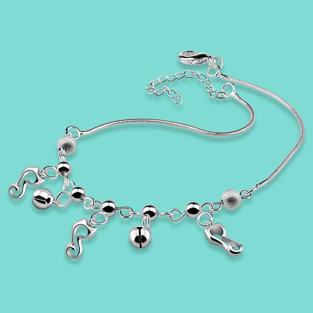 Zilveren Enkelband Vrouwen 925 Sterling Zilveren Kat Bel Enkelbandje Zomer Strand Sieraden Niet Vervagen Pulseira Geen tornozlo