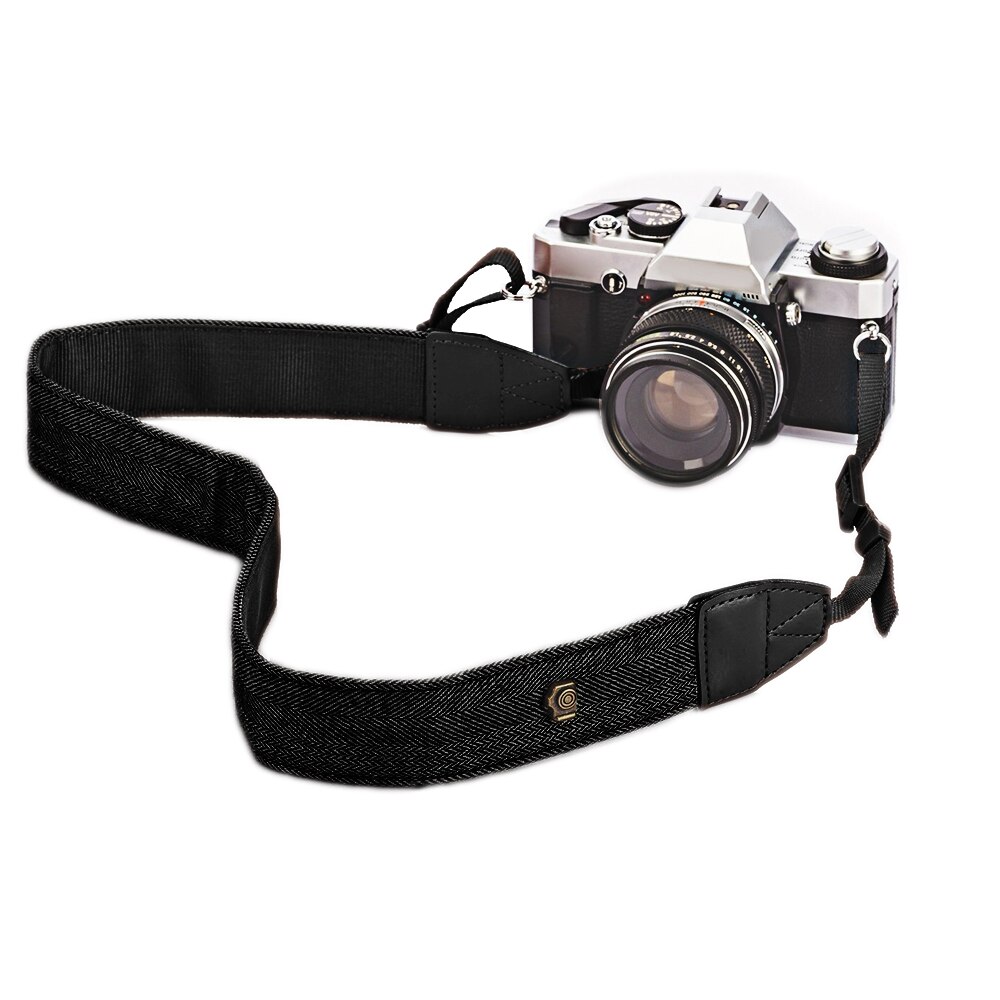 Besegad camers axel-halsrem bälte tålig bomullskamerarem för sony nikon canon pentax olympus dslr kameraprylar