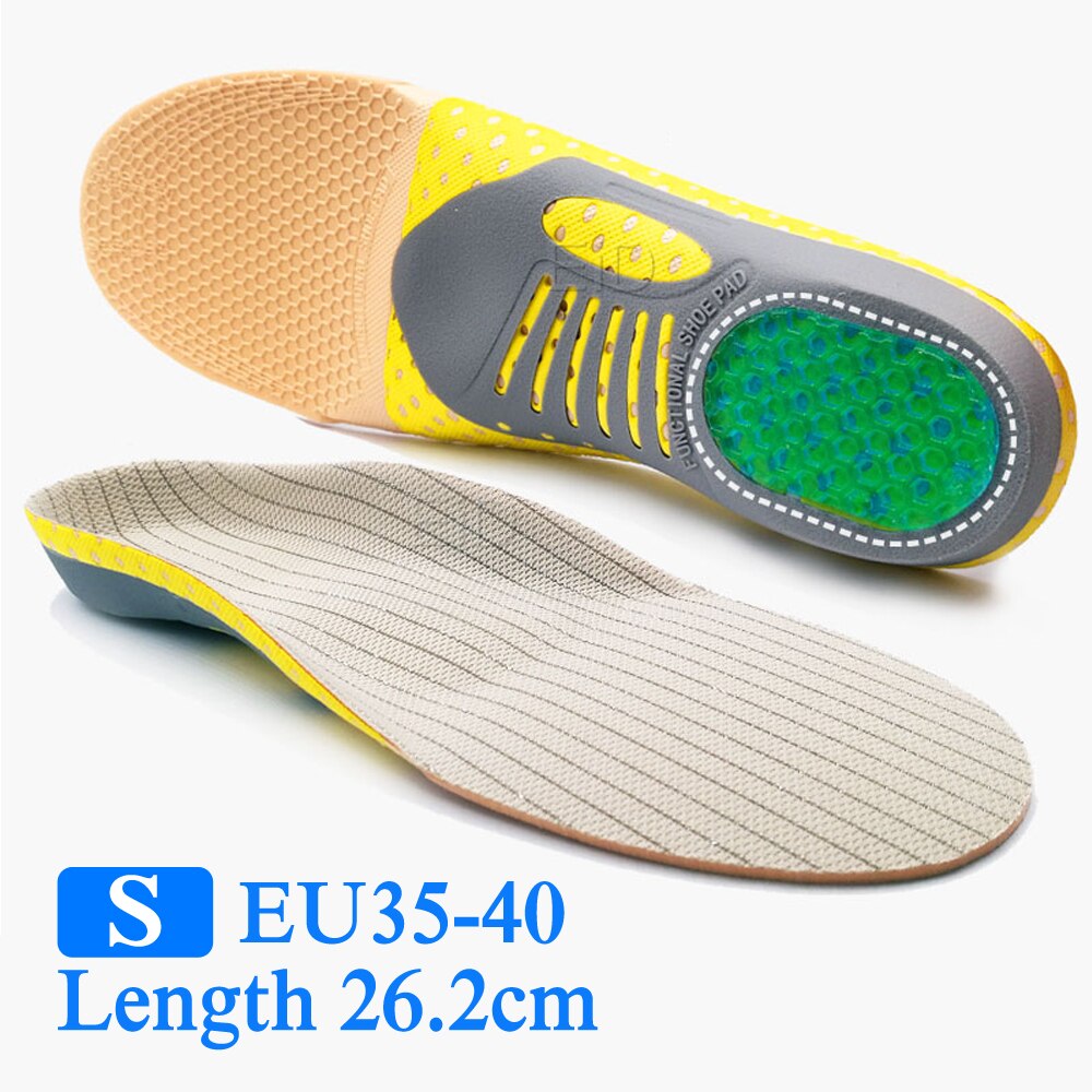 Semelle orthopédique EVA de , pour les pieds plats, Support en arc, pour hommes et femmes, semelles orthopédiques, tampons: S EU 35-40 / 1 Pair