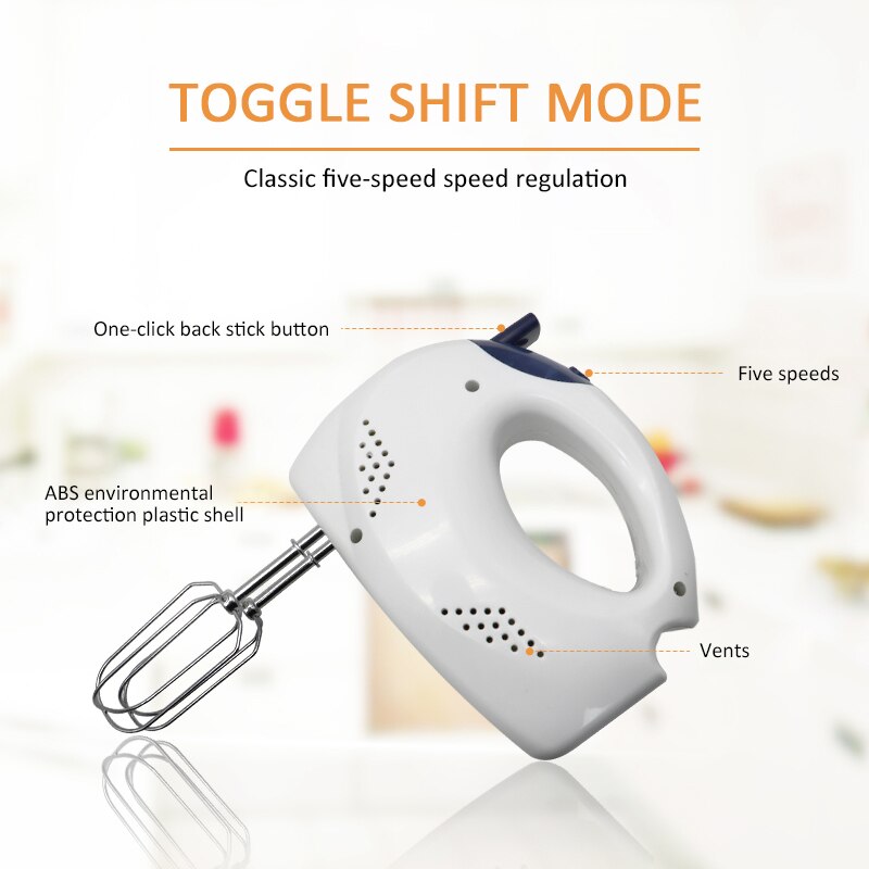 Eieren Mixer Beslag Beater Keuken Cake Koken Gereedschap Elektrische Handheld Voedsel Blender 5 Speed Passen Whisk Keuken Thuis Cocina