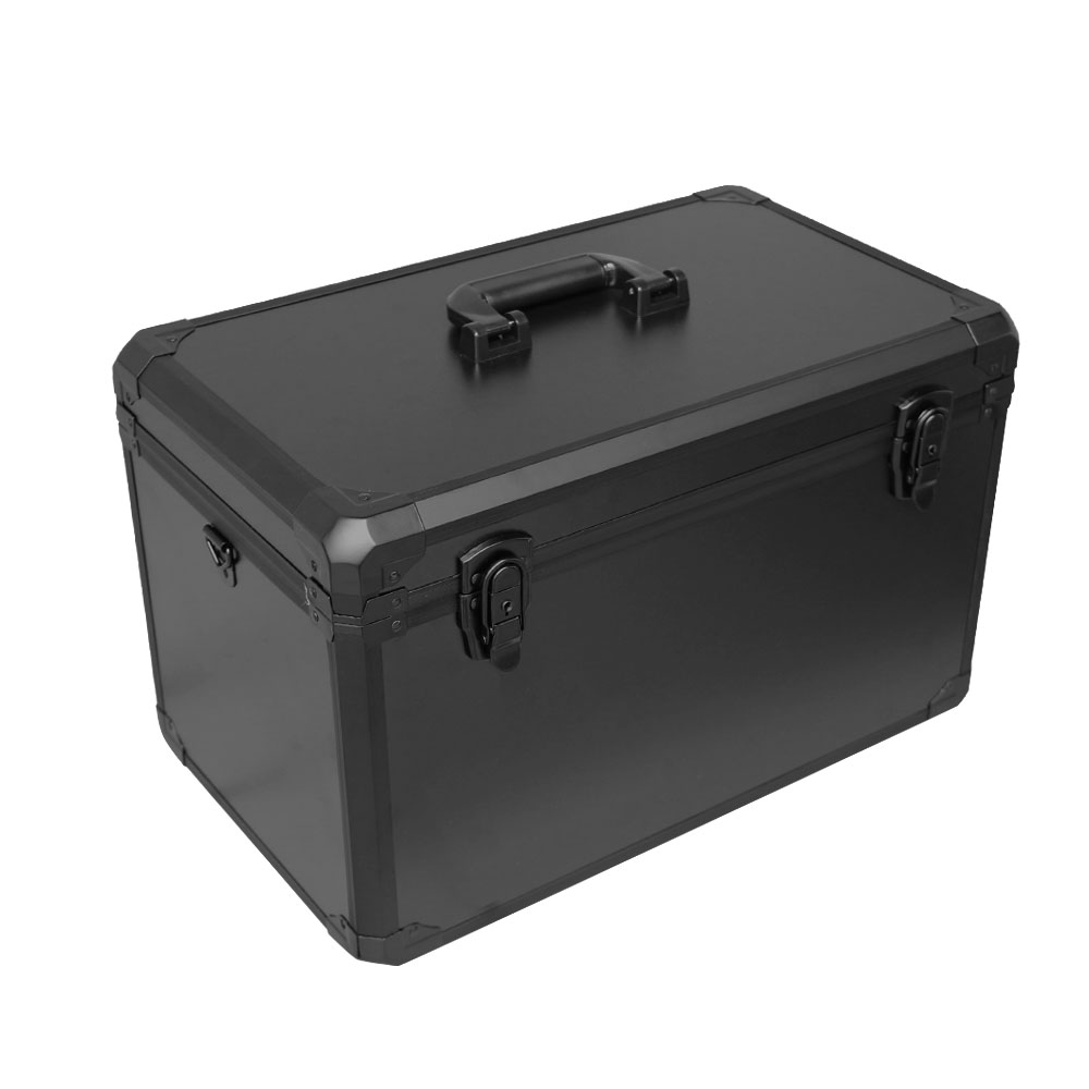 Boîte à outils en alliage d'aluminium, boîte de rangement d'équipement de verrouillage à clé, mallette à outils de quincaillerie avec outil de séparation perfectionnée