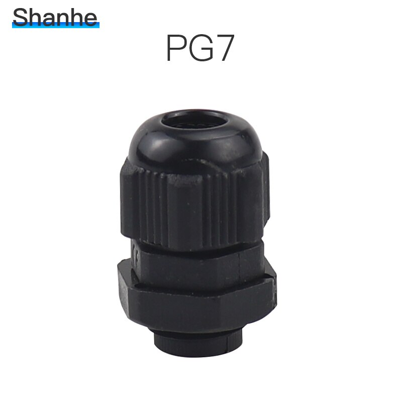 Waterproof Connectors PG7 Cable Glands: black