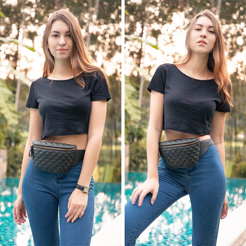 LOVEVOOK fanny pack frauen taille tasche weibliche gürtel tasche für mädchen kleine geldbörse taille pack damen plaid schule bum taschen