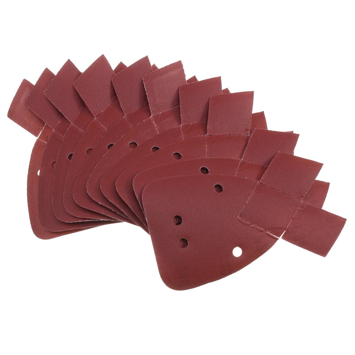 10 stk slipepapir 40/60/80/120/240 kornmus slipeark pads sandpapir til slipepapir svart & dekkere
