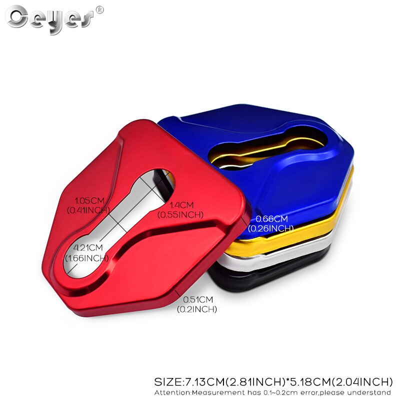 4Pcs Car Accessories door lock cover sticker For Subaru FORESTER Crosstrek vx Outback LEGACY impreza ASCENT LEVORG WRX styling