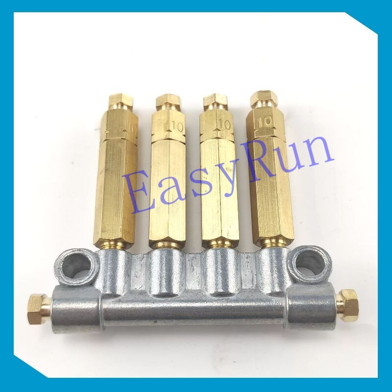 Detective volumetric Grease Oil distributor/separator valve divider 4 outlets for centralized lubrication system