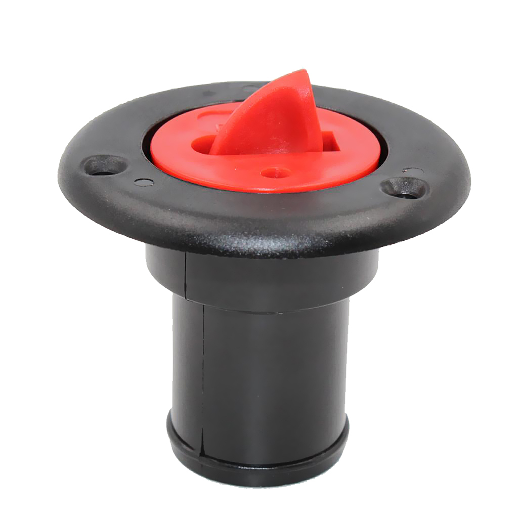 Cubierta de combustible de nailon, relleno de tapa roja, montaje empotrado para barco, 38mm, 1 1/2 &quot;, 1 ud.