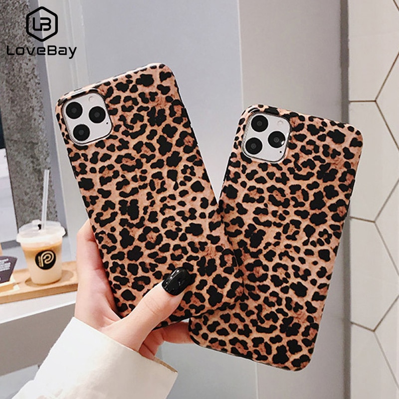 Lovebay Luxury Leopard Print Phone Case For iPhone 7 Soft IMD Silicone Cover For iPhone 11 12 13 Pro XS Max XR X 6 6S 7 8 Plus