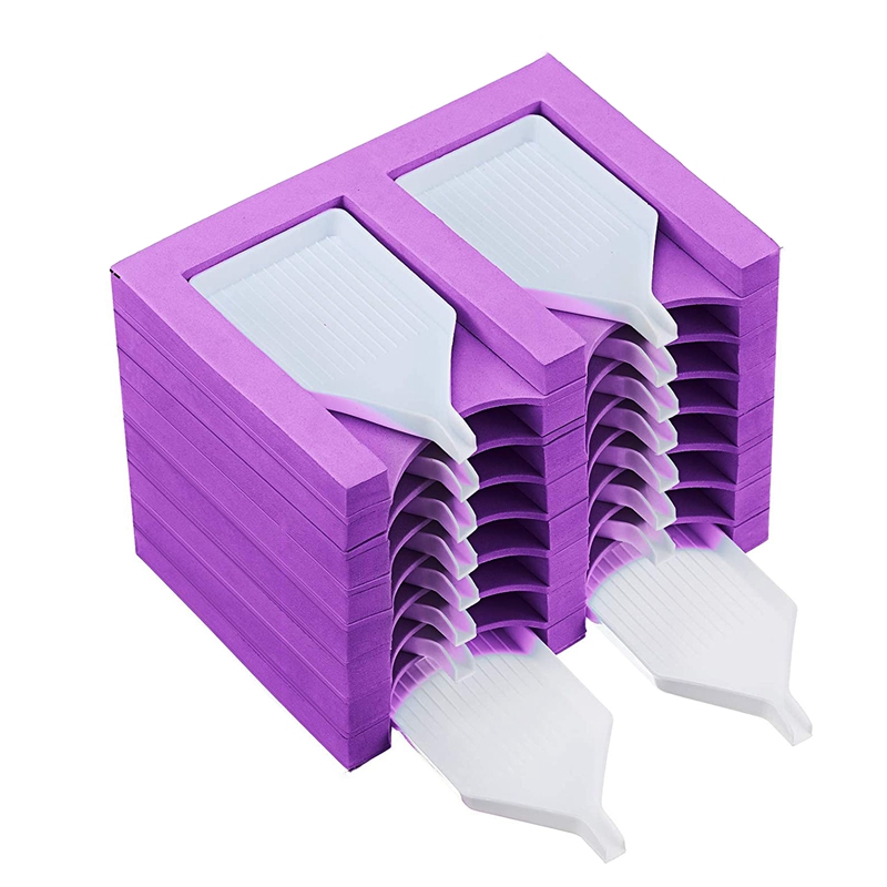 16 Slots Diamond Painting Tray Organizer Diamond Painting Accessories Tray Diamond Painting Tools Kits Organizer: Purple