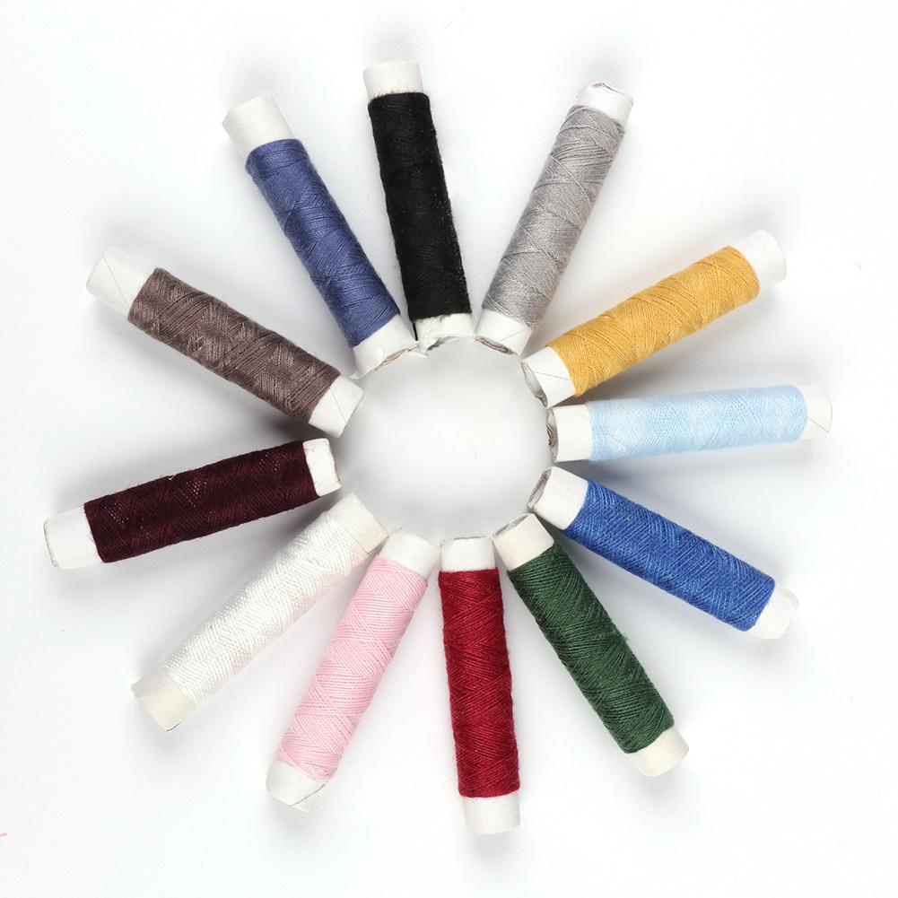 Mini Portable Hand Sewing Machine Quick Handy Stitch Sew Needlework Cordless Clothes Fabrics Household Holding Stitch Machine: Sewing Threads