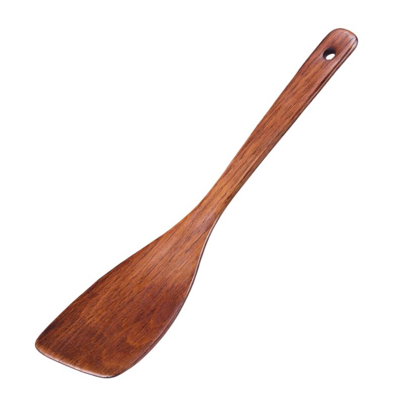 1 Pc Milieuvriendelijke Huishoudelijke Hout Non-stick Pan Spatel Schop Rijst Lepel Kookgerei Turner