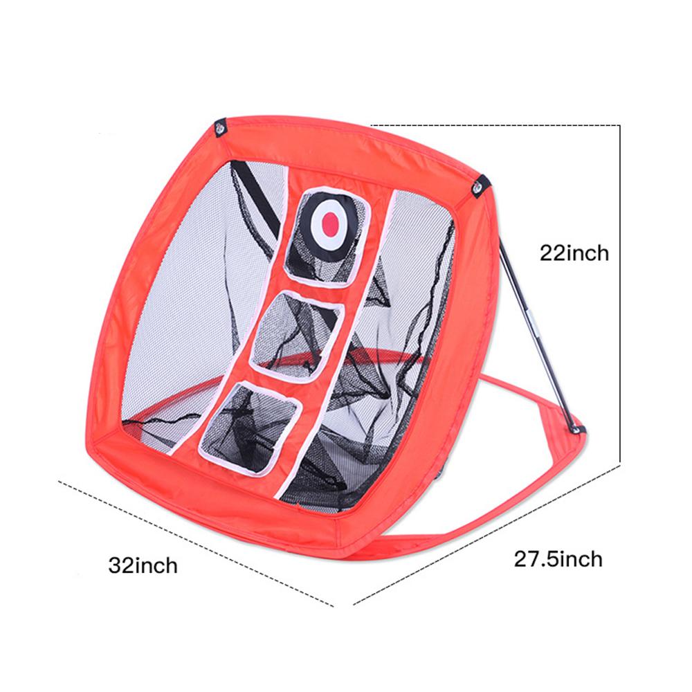 Nylon Golf Practice Net Golf Indoor Outdoor Chipping Pitching Cages Portable Golf Practice Training Aids Mats