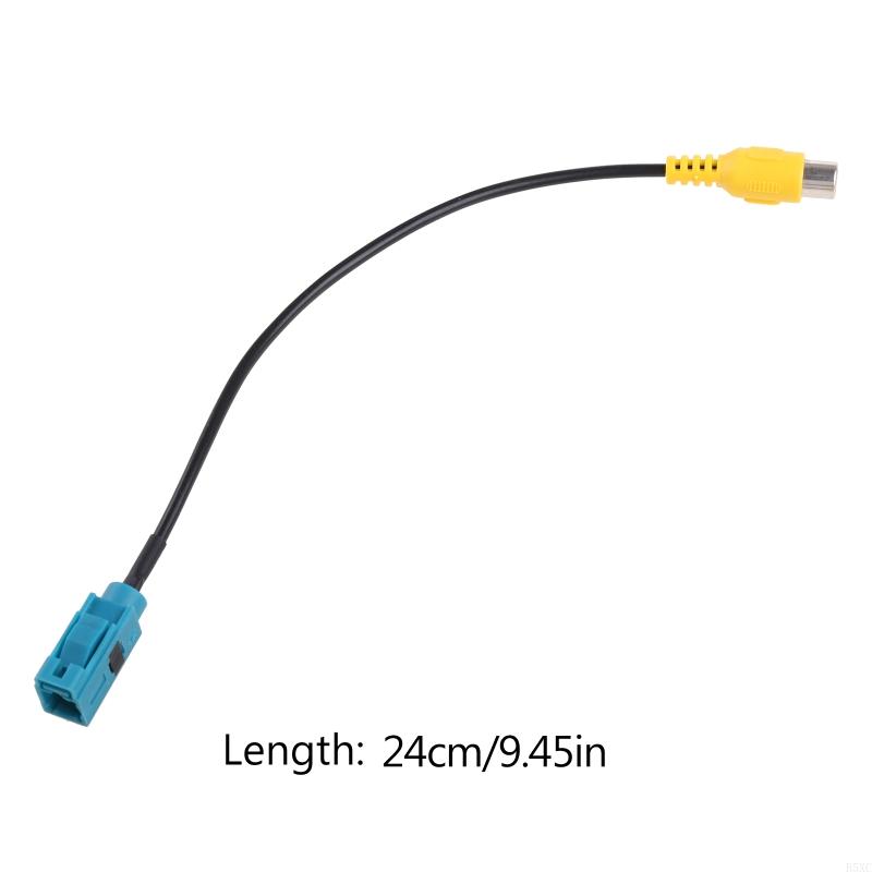 Achteruitrijcamera Adapter Kabel Fakra naar RCA Voertuignavigatie Video Radio Stereo Audio Systeem Adapter Lood 8'' Lang