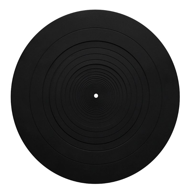 Anti-vibration Silicone Pad Rubber LP Antislip Mat for Phonograph Turntable Vinyl Record Players Accessories: Default Title