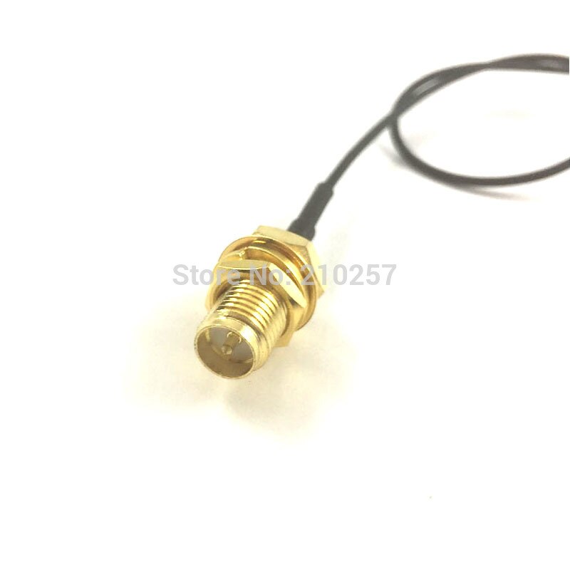 1 peça rp-sma conector fêmea para abrir o final do cabo rf 1.13 20cm