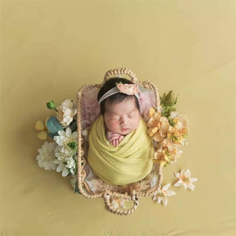 Baskets photo props Newborn Photography Rattan Basket Furniture Baby Photography Prop Shooting Accseearies Backdrop Chair