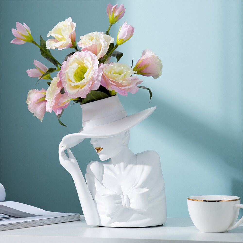 Vases Decoration Home Beauty Vase Room Decoration Aesthetic Modern Art Flower Decoration Vase Home Decor Living Room