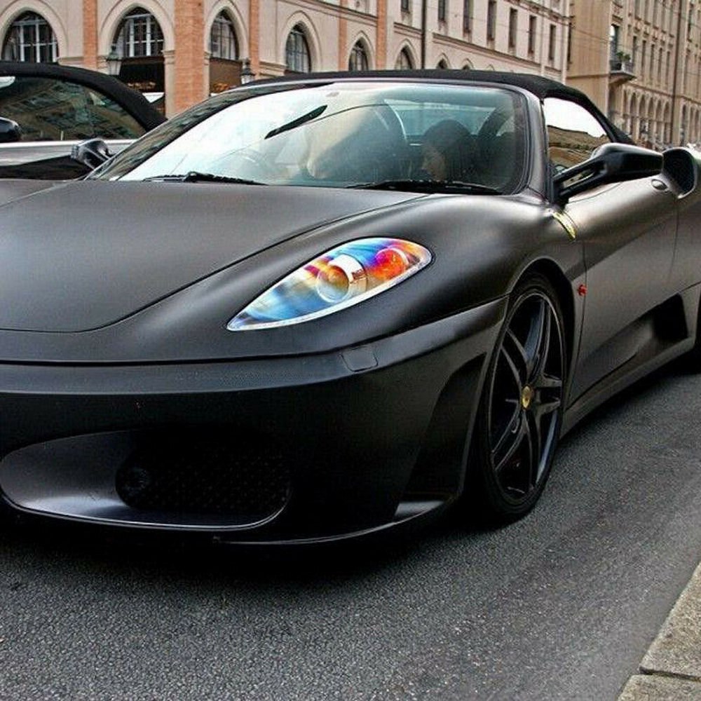 12X60 "Matte Black Vinyl Film Wrap Auto Diy Sticker Voertuig Decal 3D