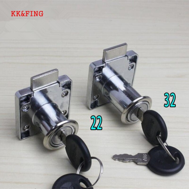 KK&amp;FING Cam Drawer Locks Door Cabinet Drawer Lock for Office Desk With 2 Keys For Furniture Hardware 138 Series