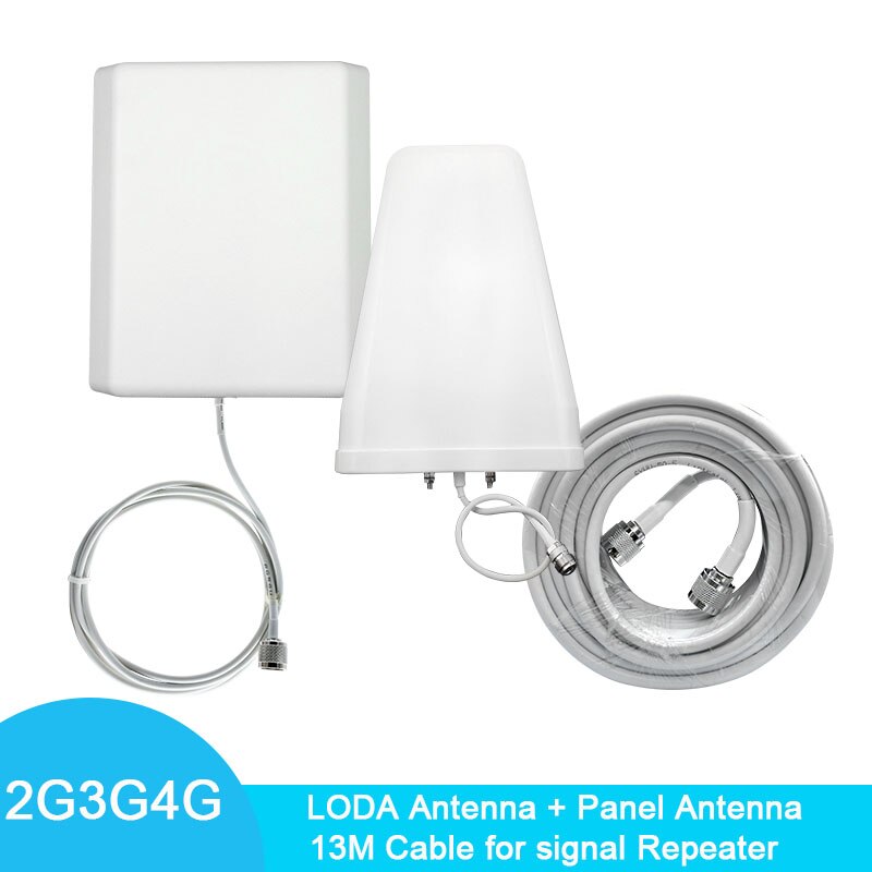 2G 3G 4GOutdoor Antenna LPDA Antenna Indoor Panel Antenna Per Il Segnale Mobile Ripetitore del ripetitore Amplificatore Collegare + 13M di Cavo kit