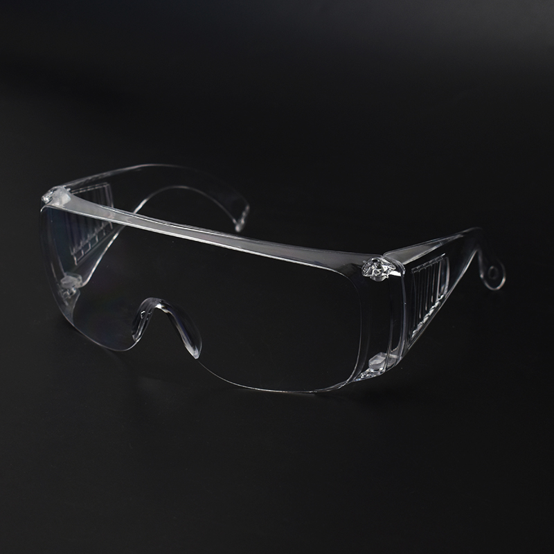 Sicherheits-Arbeitsschutzbrille, transparent, winddicht, sanddicht und stoßfest, Arbeitsschutzbrille, PC-Material: Rot