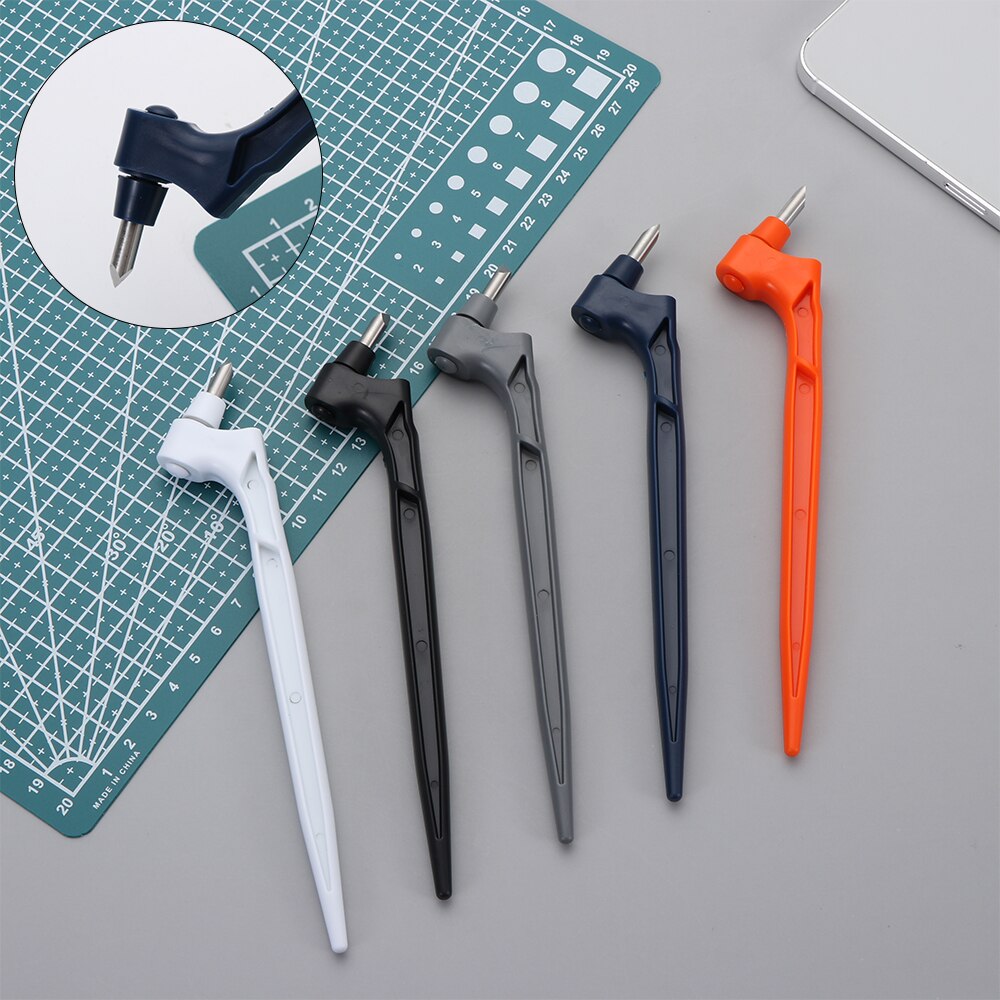 1PC 360-grad Rotierenden Klinge Kunststoff Edelstahl Scrapbooking Scrapbooking Schablone basteln Scheibe Handwerk Schneiden Werkzeuge