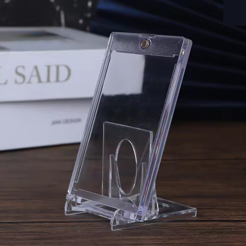 1/20 st magnetiska korthållare, kortskydd, hårda plastfodral, handelsdisplayfodral, sportkort, -2 stilar att välja mellan