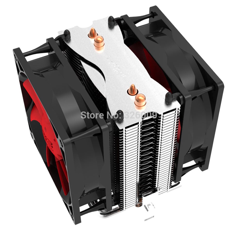 Dual-fan 2 heatpipe CPU Cooler cooling for Intel LGA1151 775 1150 1155 radiator for AMD CPU fan PcCooler S80Ex