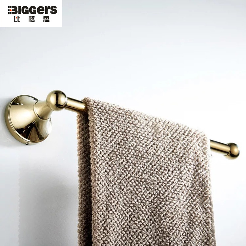 Biggers kobber badeværelse tilbehør badehåndklæde bar håndklædeholder krom finish guldfarve antik bronze finish