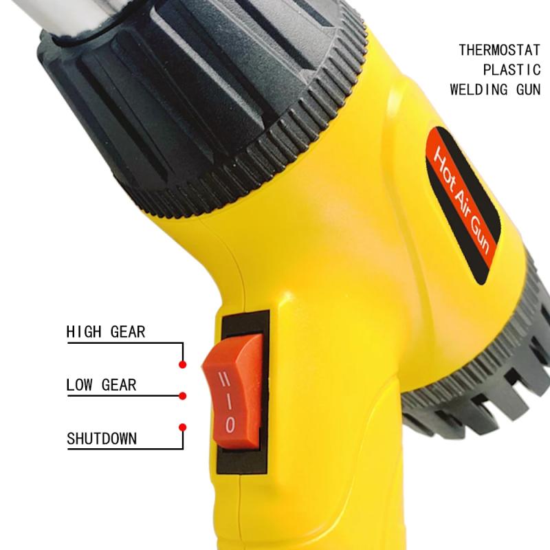750W Electric Air Gun Heat Gun Temperature Adjustable Welding Gun Automobile Bumper Household Welding Tool Welding Machine