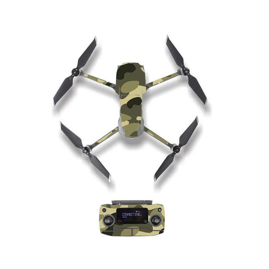 Pegatina de piel con estilo de camuflaje mosaico para DJI Mavic 2 Pro y Zoom, película de protección de batería para control remoto de cuerpo de Dron, M20107: Style 12