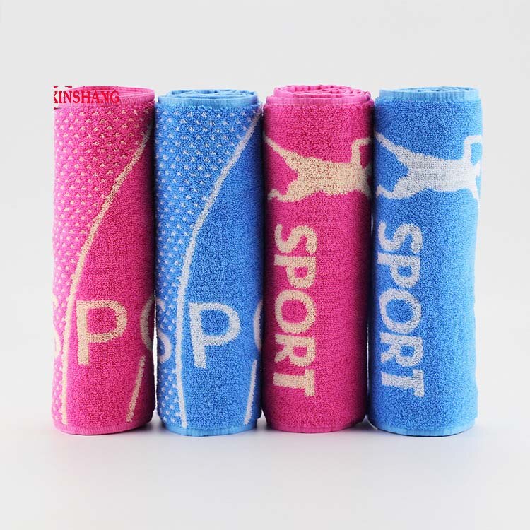 Cotton Yarn-Dyed Sports Towel Badminton Jacquard Sports Hood Gym Sweat Towel