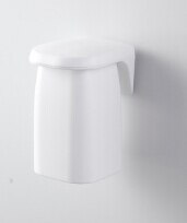 Magnetisk vægmonteret mundskylleholder, husholdnings sugekop tandbørsteholder (hvid / grå / lyseblå / lysegrøn): Hvid